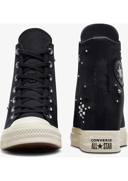 Chuck Taylor All Star Wedge Kadın Siyah Sneaker modelleri