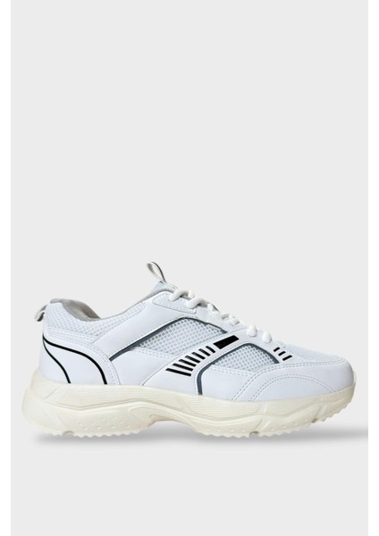 Erkek Airfile Hafif Comfort Koşu Yürüyüş Spor Ayakkabı Beyaz