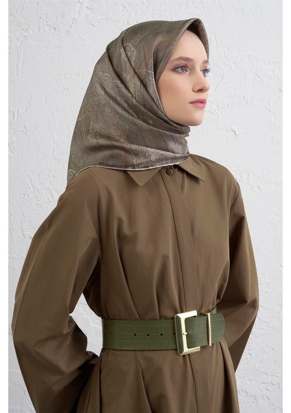 Klasik Desenli Saf Ipek Twill Eşarp 9428D 32 fiyatları