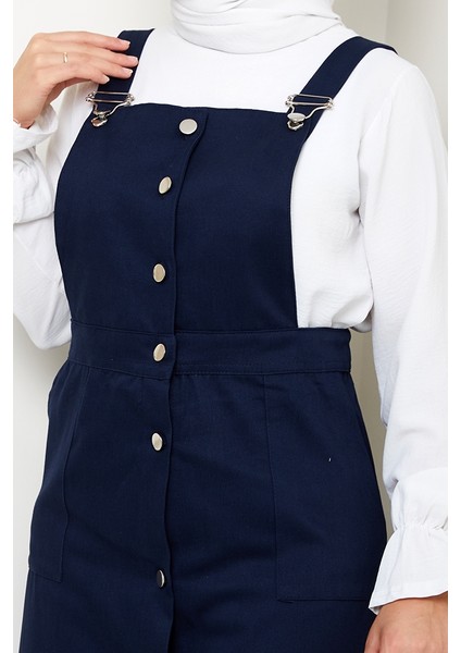 Boydan Düğmeli Gabardin Jile 1552 - Lacivert fiyatları
