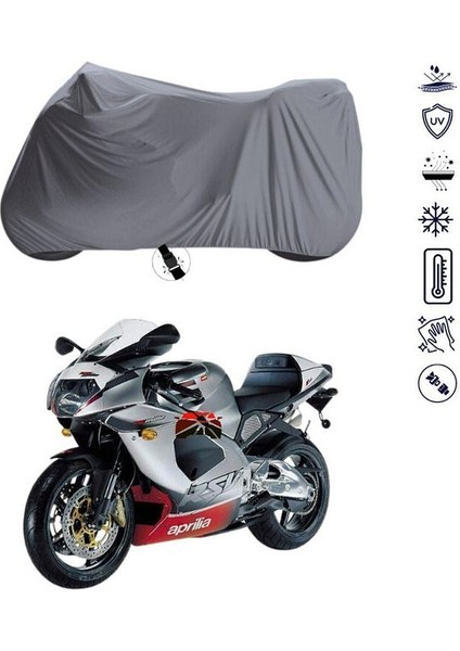 | Aprilia Rsv Mille Bağlantı Tokalı Uyumlu Solarblock Prime Uyumlu Motosiklet Brandası | Su Geçirmez, %99 UV, Yansıtıcı Gümüş Üst, 360° Lastikli, Taşıma Çantalı fiyatları