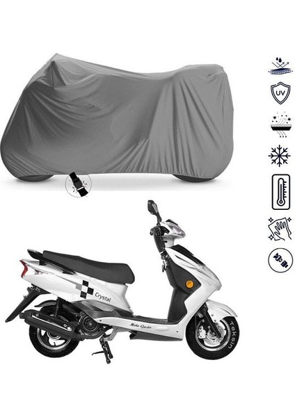 | Rmg Moto Crystal Bağlantı Tokalı Uyumlu Solarblock Prime Uyumlu Motosiklet Brandası | Su Geçirmez, %99 UV, Yansıtıcı Gümüş Üst, 360° Lastikli, Taşıma Çantalı fiyatları