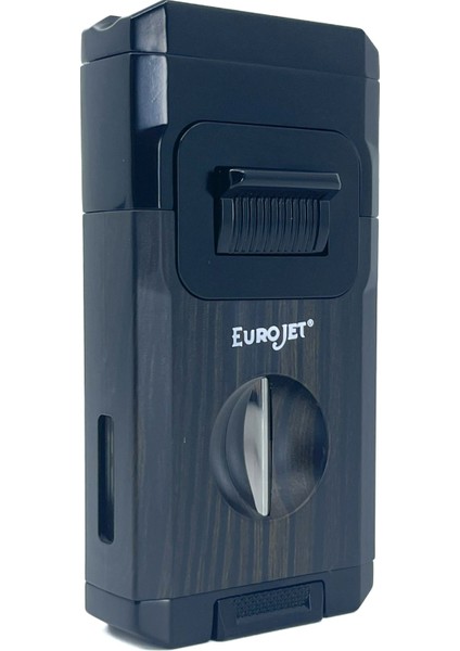 Çift Torch Jet Alev Masa Tipi Puro Makaslı Puro Çakmağı - Siyah fiyatları