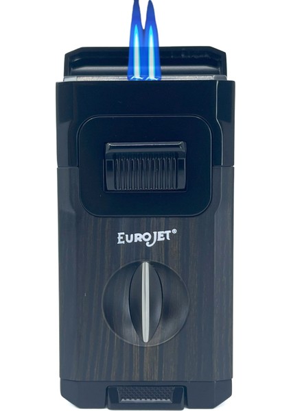 Çift Torch Jet Alev Masa Tipi Puro Makaslı Puro Çakmağı - Siyah modelleri