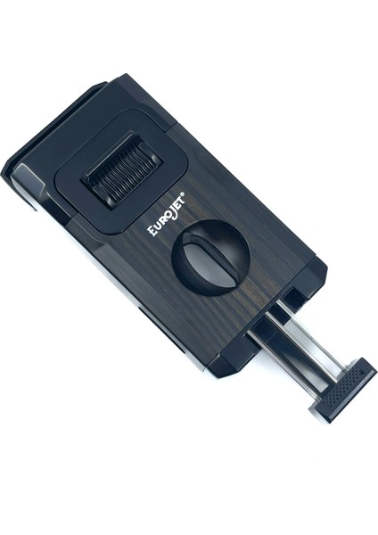 Çift Torch Jet Alev Masa Tipi Puro Makaslı Puro Çakmağı - Siyah fırsatları