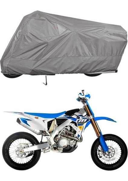 | Tm Racing Mx 250 Fi Bağlantı Tokalı Uyumlu Solarblock Prime Uyumlu Motosiklet Brandası | Su Geçirmez, %99 UV, Yansıtıcı Gümüş Üst, 360° Lastikli, Taşıma Çantalı