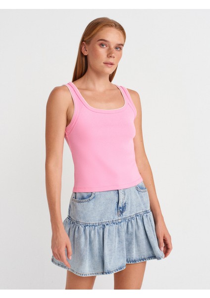 21087 Kontrast Fitilli Atlet-Pembe