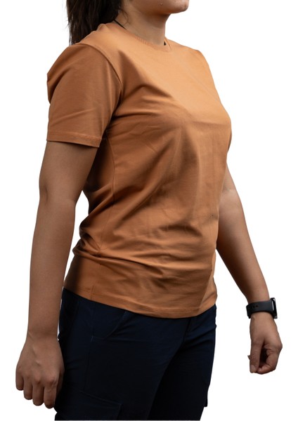 Fit Kesim Sıfır Yaka Unisex T-Shirt