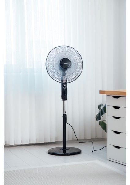 FAN11 Coolair Siyah-Gri 45W 5 Kanat 3 Kademe 1200RPM