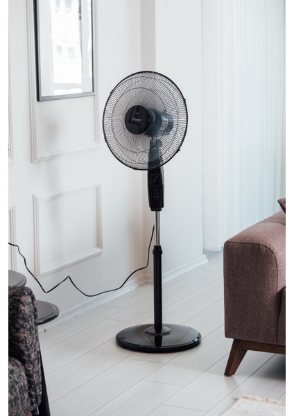 FAN11 Coolair Siyah-Gri 45W 5 Kanat 3 Kademe 1200RPM