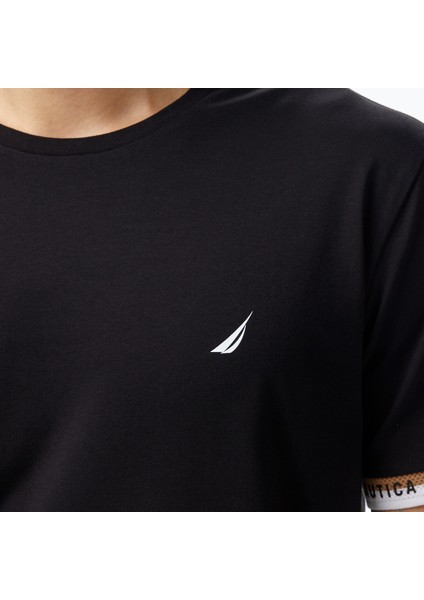 Erkek Siyah Regular Fit T-Shirt indirimleri