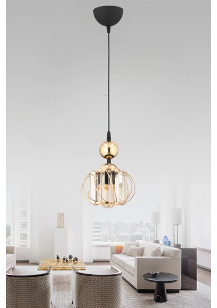 ESSLİGHT LİNA TEKLİ SARKIT KRİSTAL TAŞLI MODERN DEKORATİF AYDINLATMA fiyatları