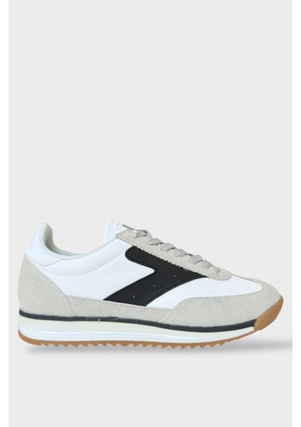 Erkek Günlük Hafif Rahat Taban Sneaker Ayakkabı Gri - Siyah