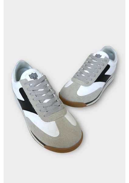 Erkek Günlük Hafif Rahat Taban Sneaker Ayakkabı Gri - Siyah fırsatları