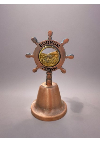 Bodrum Temalı Metal Çan 4,5cm x 9,5cm