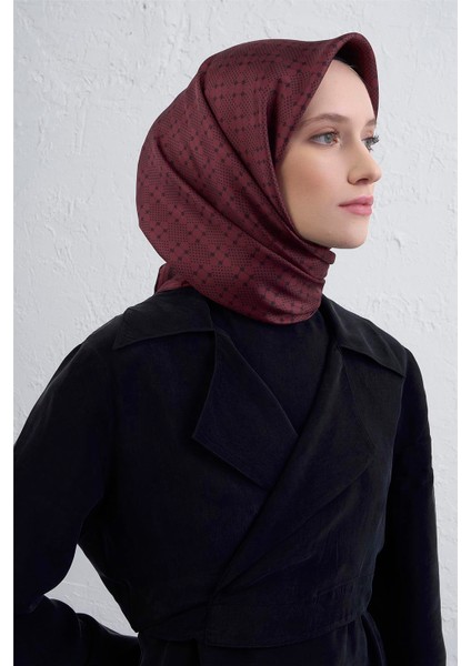 Monogram Desenli Saf Ipek Twill Eşarp 9440D 56 fiyatları