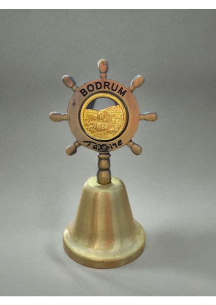 Bodrum Temalı Metal Çan 4,5cm x 9,5cm