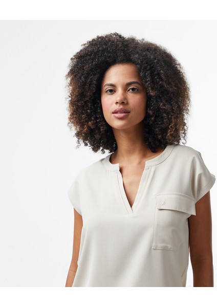 Kadın Bej Relaxed Fit Gömlek fırsatları