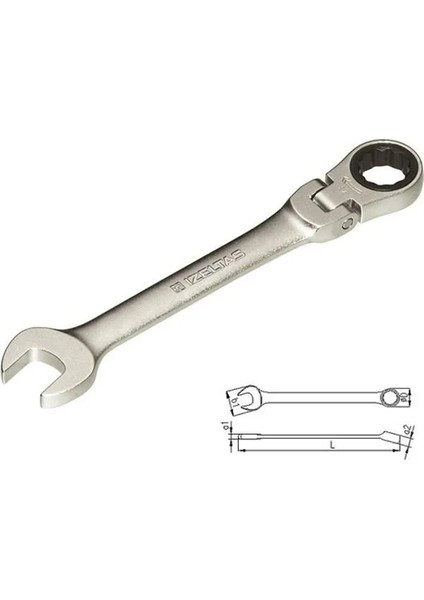 Mafsallı Cırcır Kombine Anahtar 19 mm fiyatları