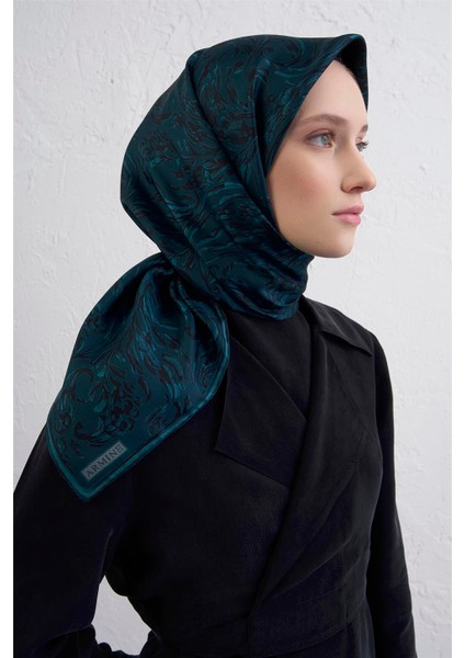 Soyut Desenli Saf Ipek Twill Eşarp 9431D 81 modelleri