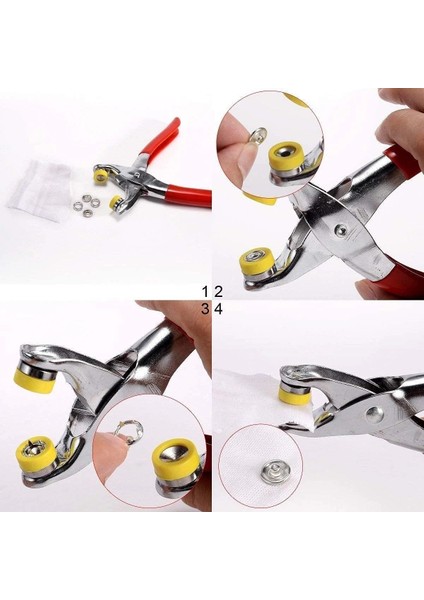 Metal Çıtçıtlı Düğme Pensesi ve Düğmesi (25 Set) indirimleri