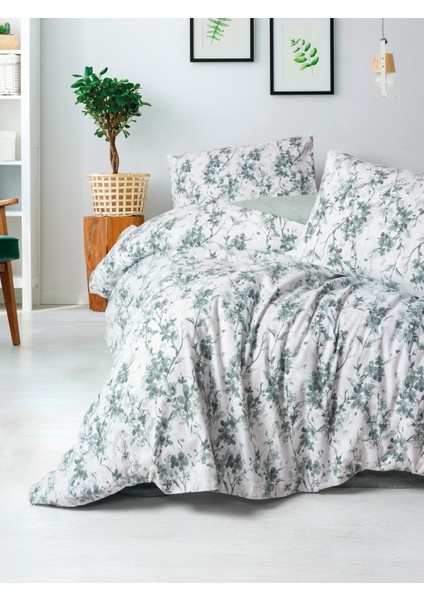 Flanel Tek Kişilik Nevresim Takımı Casey Petrol