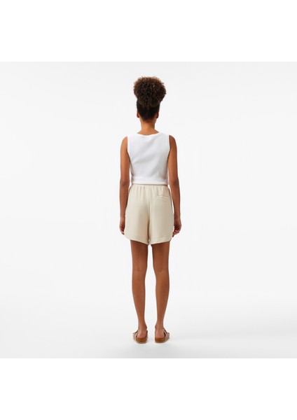 Kadın Krem Regular Fit Şort fiyatları