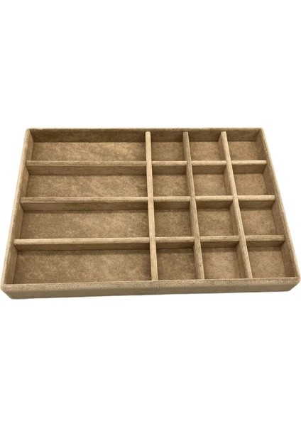 Paris Model Süet Kumaş Sütlü Kahve Renk 24/34 cm Takı Sergileme Standı fırsatları