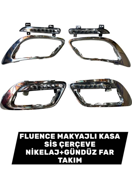 Fluence Makyajlı Sis Çerçeve(Nikelaj)+Gündüz Far Takım