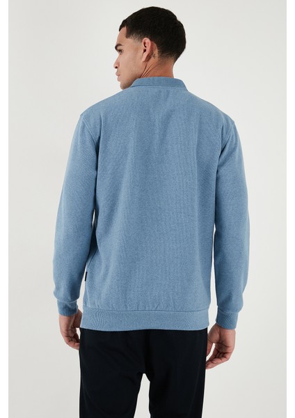 Pamuk Karışımlı Regular Fit Polo Yaka Kazak Erkek Polo Yaka Kazak 456223