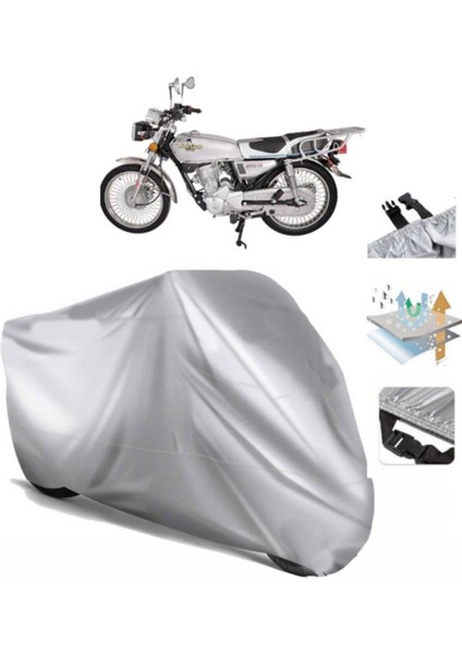 | Rmg Moto Gusto Monza 100 (Bağlantı Tokalı) Uyumlu Solarblock Prime Uyumlu Motosiklet Brandası | Su Geçirmez, %99 UV, Yansıtıcı Gümüş Üst, 360° Lastikli, Taşıma Çantalı fiyatları