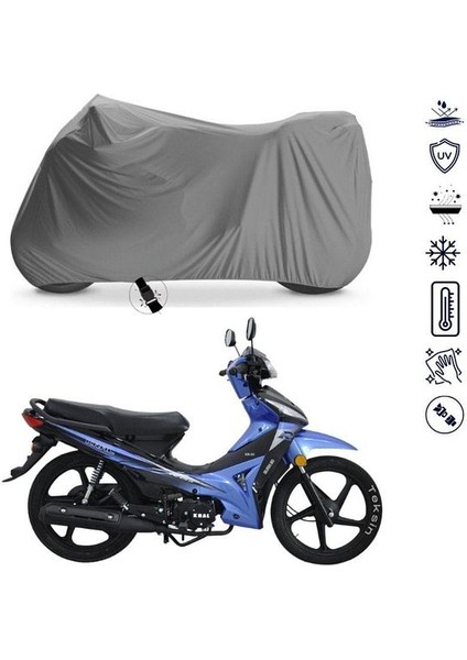 | Kral Kr-50 Burn Bağlantı Tokalı Uyumlu Solarblock Prime Uyumlu Motosiklet Brandası | Su Geçirmez, %99 UV, Yansıtıcı Gümüş Üst, 360° Lastikli, Taşıma Çantalı fiyatları