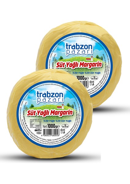 Süt Yağlı Yemeklik Margarin 2x1 kg