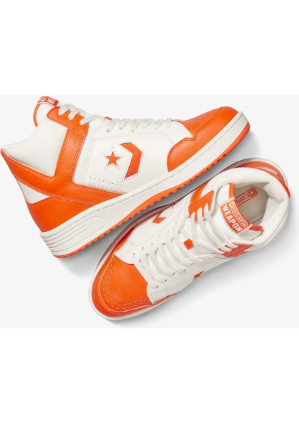 Weapon Unisex Turuncu Deri Sneaker indirimleri