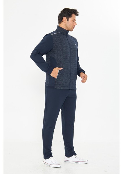 Erkek Tam Fermuarlı Eşofman Takımı Lacivert 5753-L indirimleri