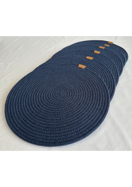 Yuvarlak Supla Lacivert 33CM 6lı