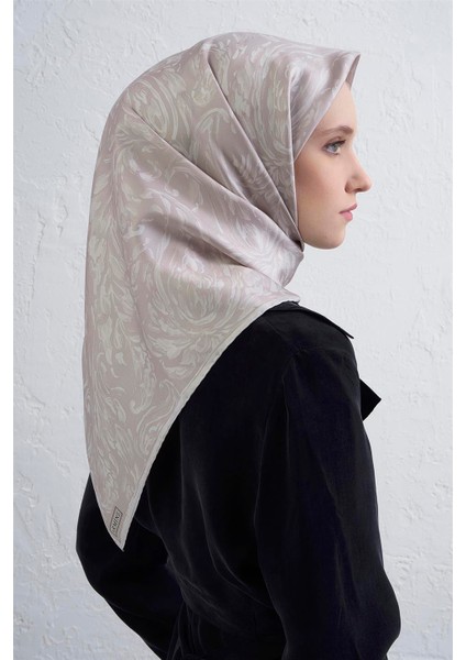 Soyut Desenli Saf Ipek Twill Eşarp 9431D 85 modelleri
