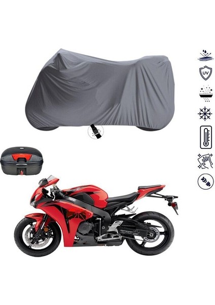 | Kadırga QM250 T Bağlantı Tokalı Uyumlu Solarblock Prime Uyumlu Motosiklet Brandası | Su Geçirmez, %99 UV, Yansıtıcı Gümüş Üst, 360° Lastikli, Taşıma Çantalı