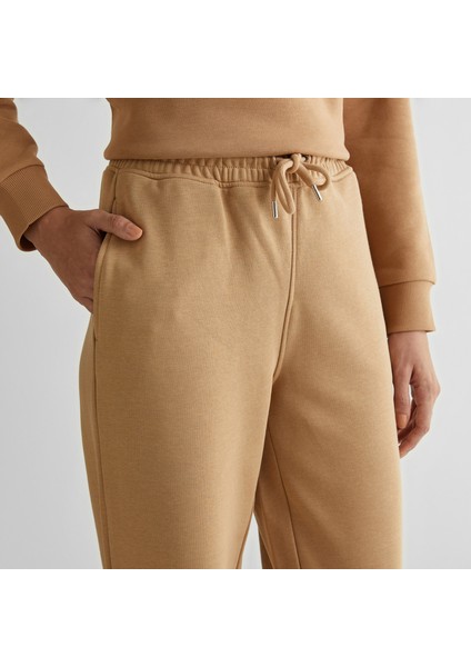 Kadın Bej Relaxed Fit Eşofman Altı fırsatları