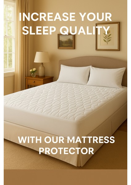 Royal Tulip Premium Fitted Yatak Pedi & Alez | Ikisi Bir Arada | Su Geçirmez, Nefes Alabilir