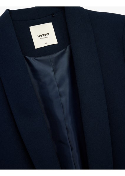Regular Fit Şal Yaka 3/4 Kollu Blazer Ceket modelleri