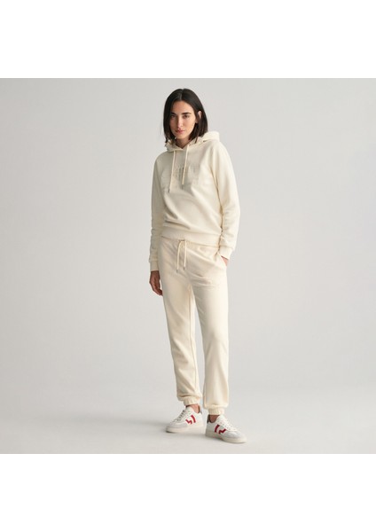 Kadın Beyaz Regular Fit Eşofman Altı