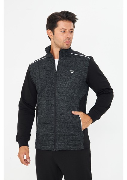 Erkek Tam Fermuarlı Eşofman Takımı Siyah 5753-S fiyatları