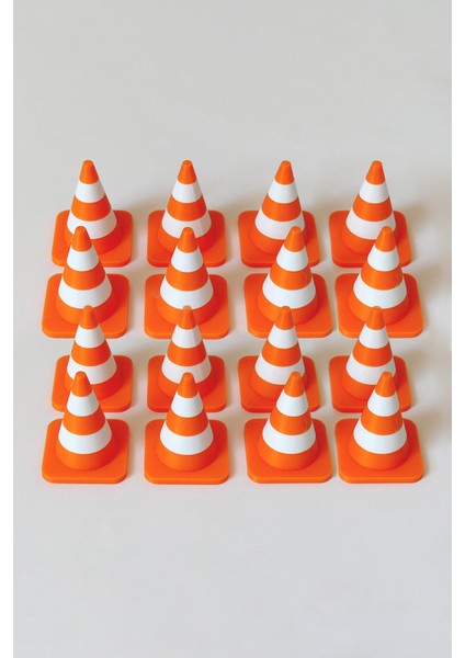 Mini Trafik Konisi 16’lı Set - Bioplastik