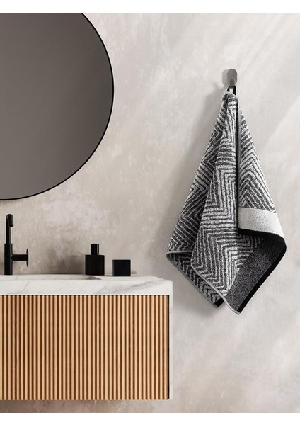 Pamuk Tekli Havlu Jakarlı Karna Premıum Alvaro