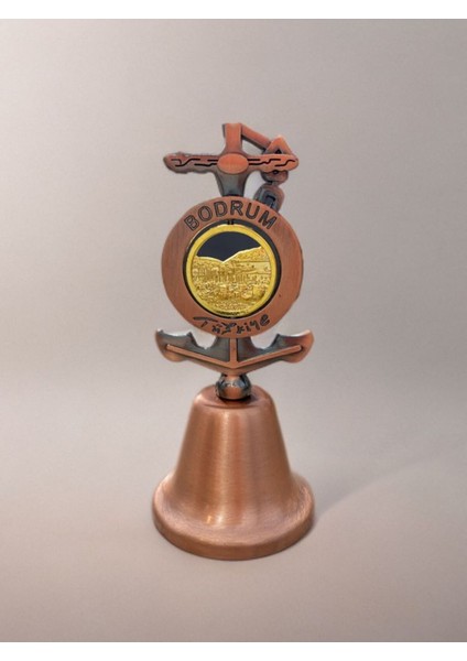 Bodrum Temalı Metal Çan 4,5cm x 9,5cm