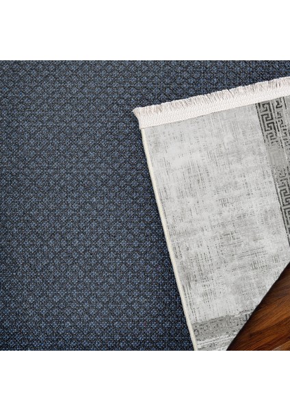 Gri Geometrik Etnik Modern Desenli Pamuk Makinada Yıkanabilir Hav Toz Vermez Leke Tutmayan Kaymaz Taban Dijital Makine Baskı Salon Yolluk Mutfak Halı modelleri