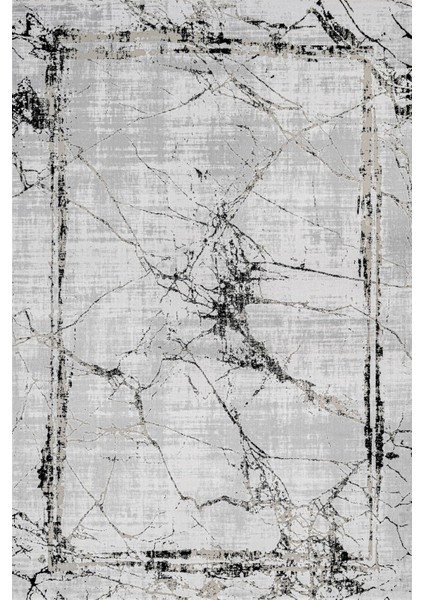 Mermer Gri Pamuk Dikdörtgen Modern Desenli Pamuk Makinada Yıkanabilir Hav Toz Vermez Leke Tutmayan Kaymaz Taban Dijital Makine Baskı Salon Yolluk Mutfak Halı