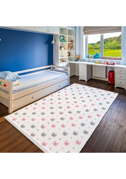 Figürlü Gri Pamuk Dikdörtgen Modern Desenli Pamuk Makinada Yıkanabilir Hav Toz Vermez Leke Tutmayan Kaymaz Taban Dijital Makine Baskı Salon Yolluk Mutfak Halı fiyatları