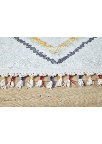 Kozuchow Kırmızı Göbekli Etnik Modern Desenli Makinada Yıkanabilir Hav Toz Vermez Leke Tutmayan Kaymaz Taban Dijital Makine Baskı Salon Yolluk Mutfak Halı modelleri